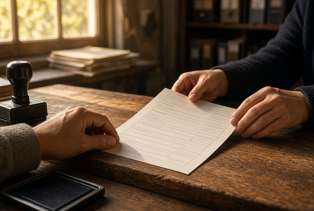 Filing paperwork to open an estate at a Delaware Register of Wills office before a survival action